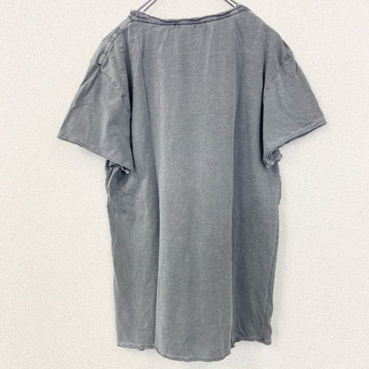 古着 used　Blue Monkey　ブルーモンキー　半袖プリントTシャツ　オートバイ　バイク　グレー　レトロデザイン　Lサイズ