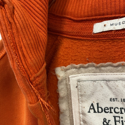 ABERCROMBIE&FITCH　アバクロ　スウェットパーカー/フーディー　オレンジ　橙色　XLサイズ