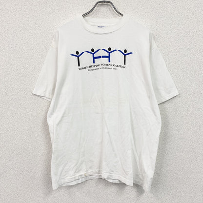 90s～　All Sport　半袖プリントTシャツ　シングルステッチ　ヴィンテージ　白　ホワイト　XLサイズ