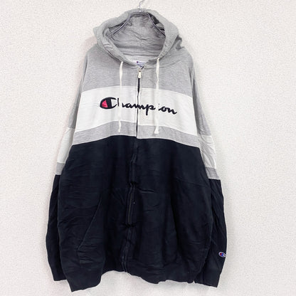 Champion　チャンピオン　フルジップスウェットパーカー/フーディー　灰色　グレー　3XLサイズ