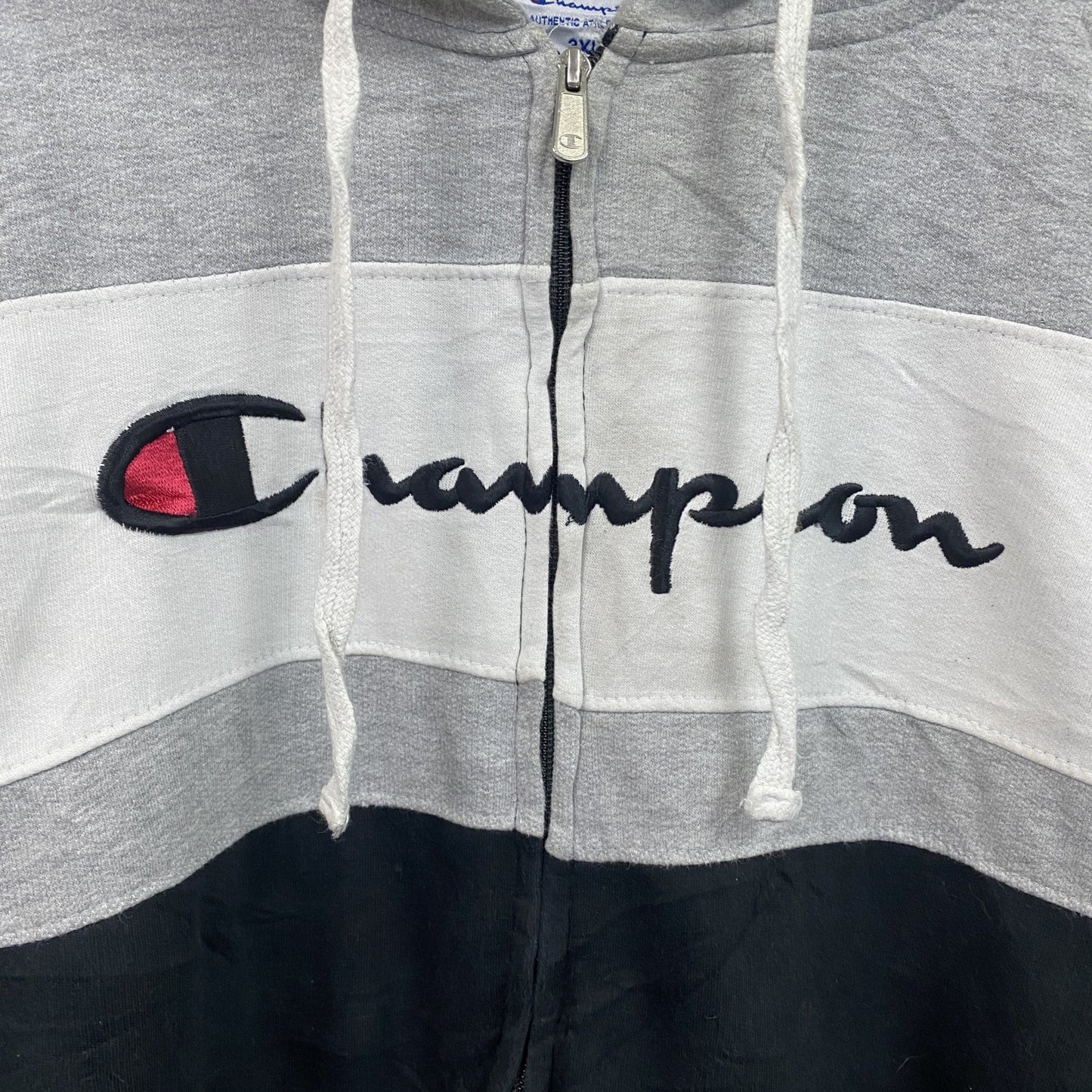 Champion　チャンピオン　フルジップスウェットパーカー/フーディー　灰色　グレー　3XLサイズ