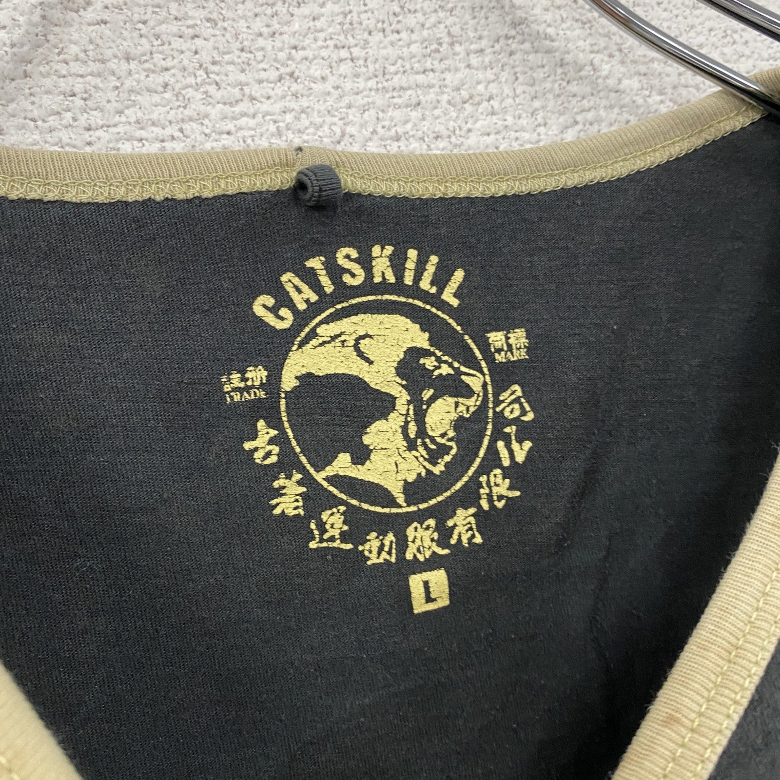 CATSKILL　シド・ヴィシャス　半袖プリントTシャツ　リンガーT　黒　ブラック　Lサイズ