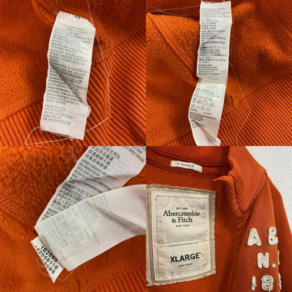 ABERCROMBIE&FITCH　アバクロ　スウェットパーカー/フーディー　オレンジ　橙色　XLサイズ