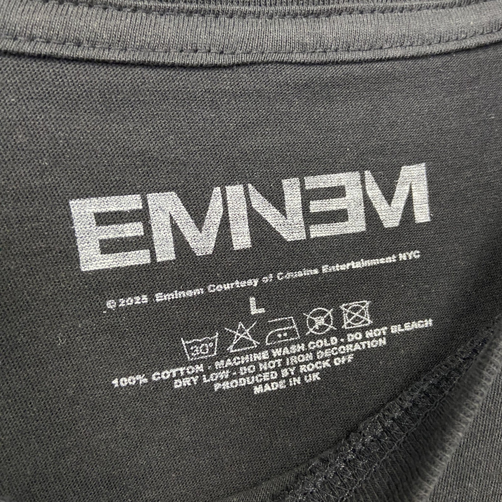 Eminem　エミネム　Whatever　半袖フォトプリントＴシャツ　ラップT　オフィシャル　黒　ブラック　Lサイズ【新品・正規品】