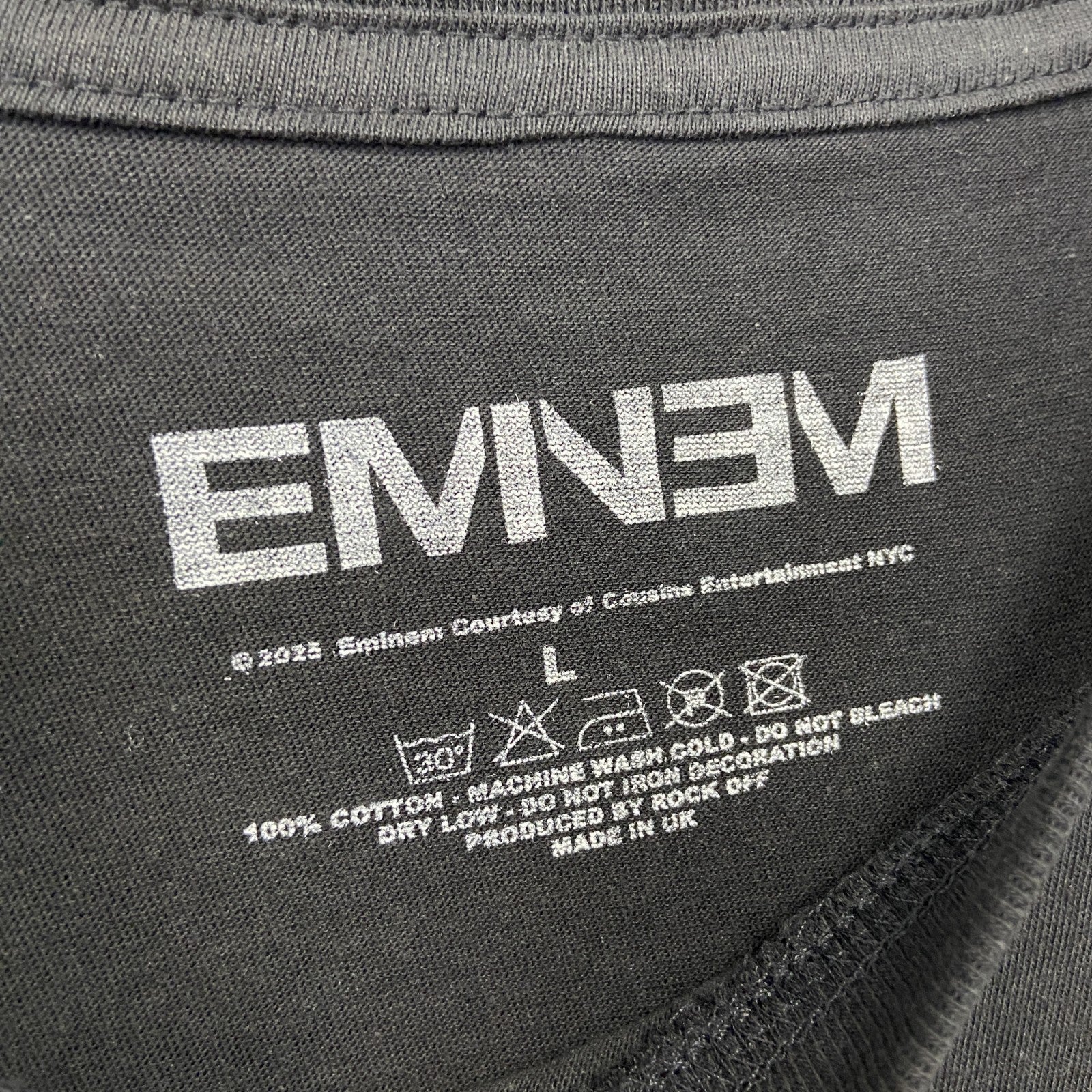 Eminem　エミネム　Whatever　半袖フォトプリントＴシャツ　ラップT　オフィシャル　黒　ブラック　Lサイズ【新品・正規品】