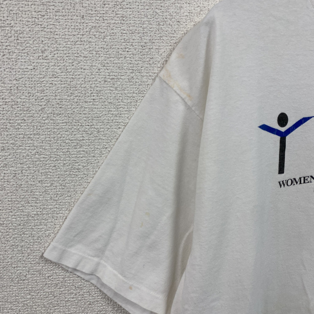 90s～　All Sport　半袖プリントTシャツ　シングルステッチ　ヴィンテージ　白　ホワイト　XLサイズ