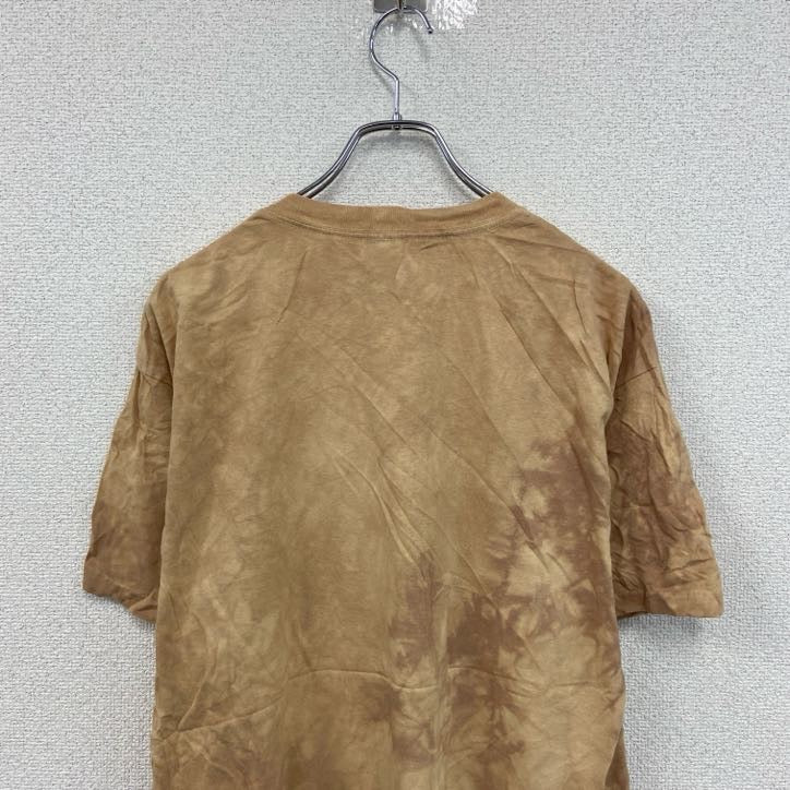 THE MOUNTAIN　ザマウンテン　半袖プリントTシャツ　アニマルT　タイダイ　茶色　ブラウン　Lサイズ