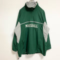 古着 used　Columbia　コロンビア　長袖ハーフジップブルゾン　ワンポイント刺繡ジャンパー　MARSHALL　緑　Mサイズ
