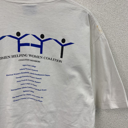 90s～　All Sport　半袖プリントTシャツ　シングルステッチ　ヴィンテージ　白　ホワイト　XLサイズ