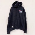 Champion　チャンピオン　スウェットパーカー/フーディー　両面プリント　企業　デカロゴ　現行　黒　ブラック　Lサイズ