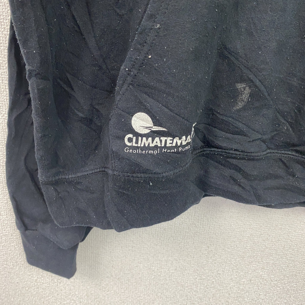 Champion　チャンピオン　スウェットパーカー/フーディー　両面プリント　企業　デカロゴ　現行　黒　ブラック　Lサイズ