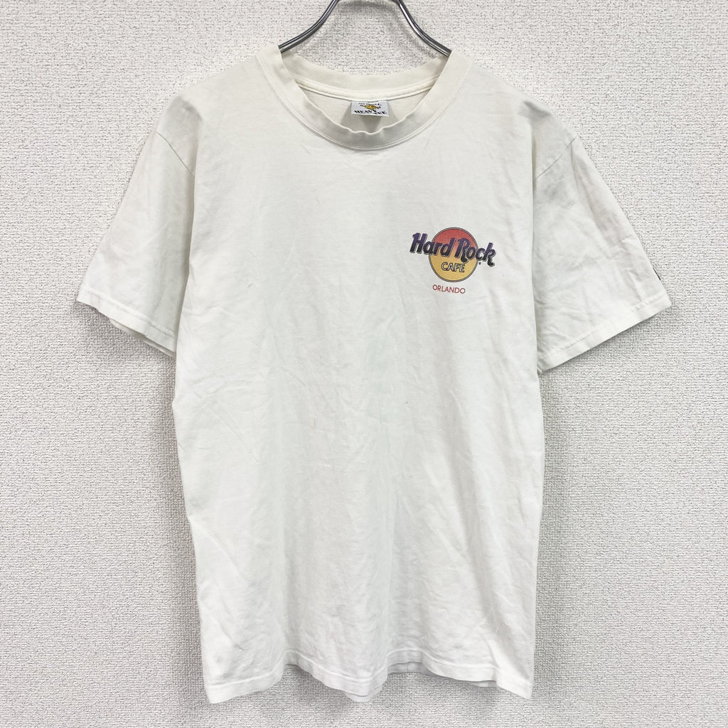 Hard Rock cafe　ハードロックカフェ　半袖プリントTシャツ　白　ホワイト　Mサイズ