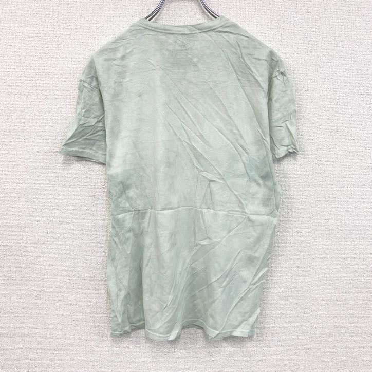 THE MOUNTAIN　ザマウンテン　半袖プリントTシャツ　アニマルT　タイダイ　水色　ライトブルー　Mサイズ