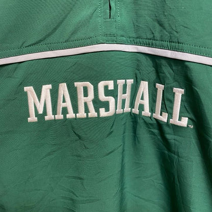古着 used　Columbia　コロンビア　長袖ハーフジップブルゾン　ワンポイント刺繡ジャンパー　MARSHALL　緑　Mサイズ
