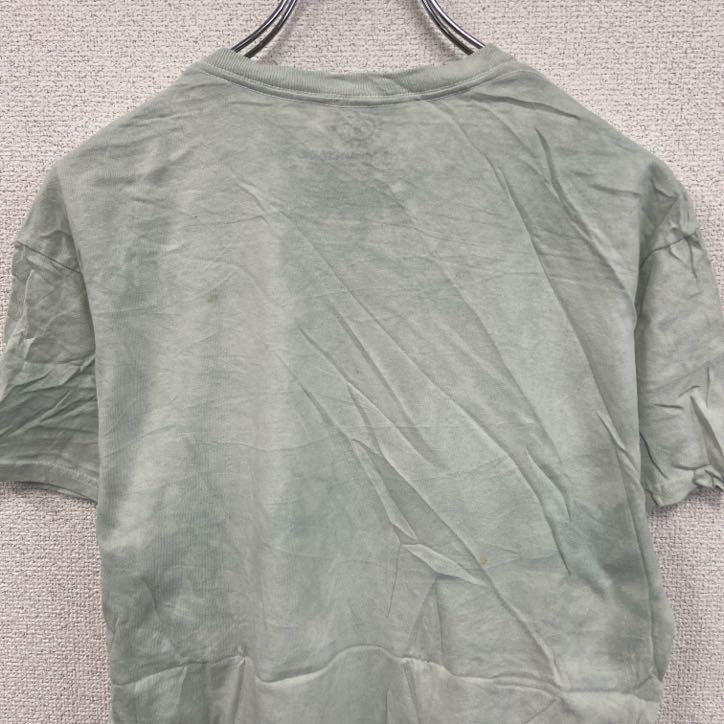THE MOUNTAIN　ザマウンテン　半袖プリントTシャツ　アニマルT　タイダイ　水色　ライトブルー　Mサイズ