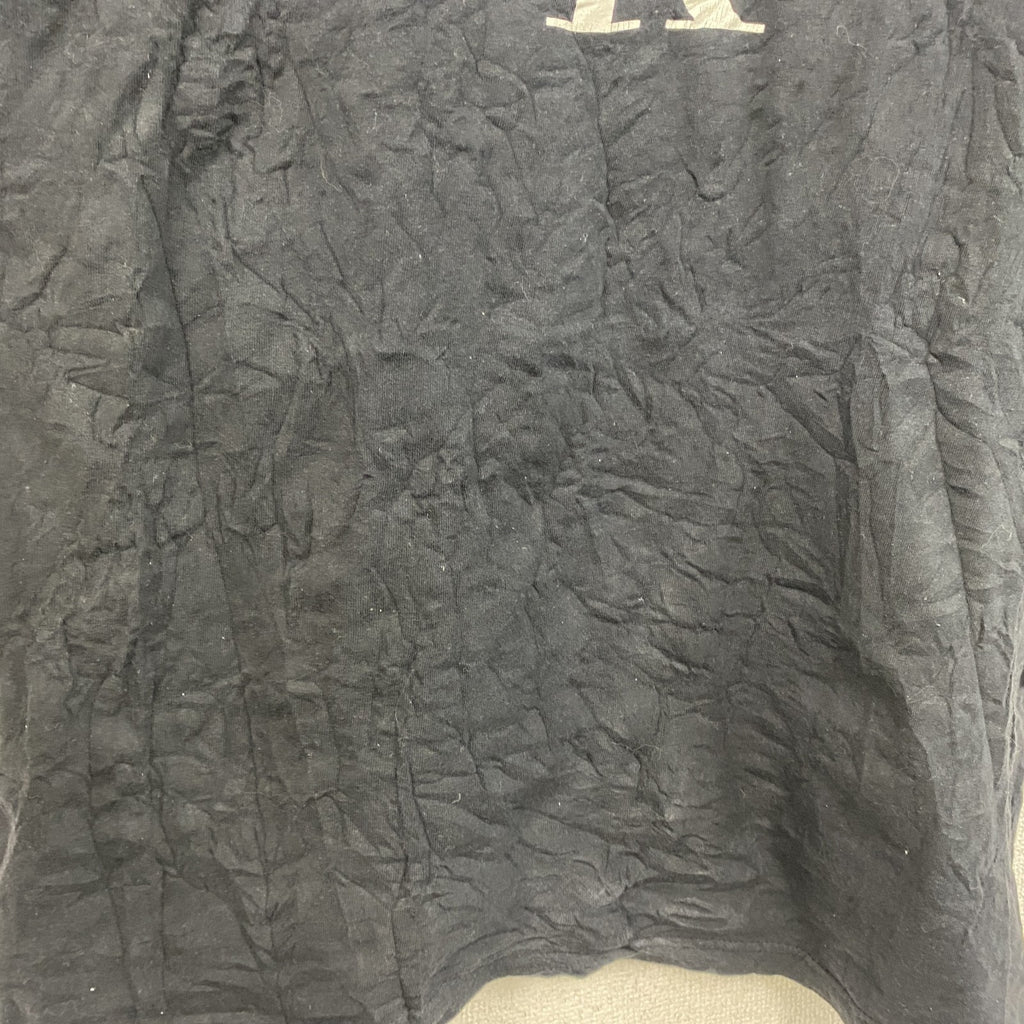 90s　Calvin Klein　カルバンクライン　半袖プリントTシャツ　シングルステッチ　デカロゴ　黒　ブラック　XLサイズ