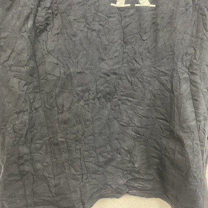 90s　Calvin Klein　カルバンクライン　半袖プリントTシャツ　シングルステッチ　デカロゴ　黒　ブラック　XLサイズ
