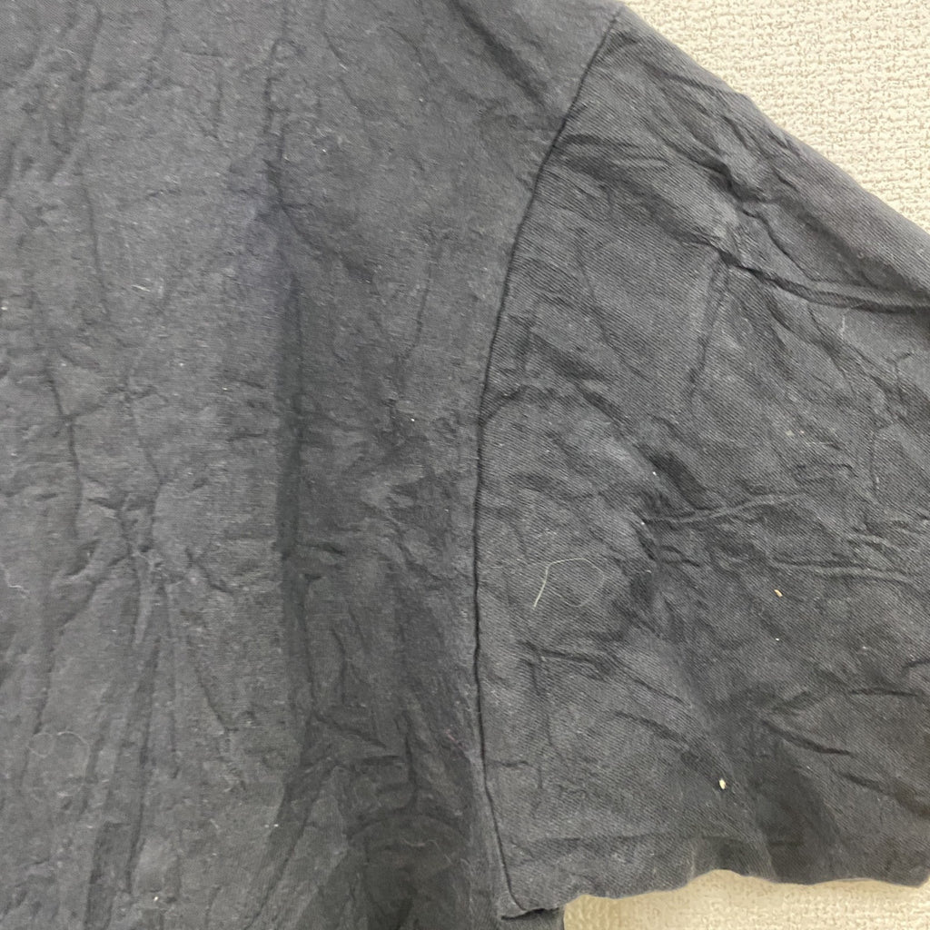 90s　Calvin Klein　カルバンクライン　半袖プリントTシャツ　シングルステッチ　デカロゴ　黒　ブラック　XLサイズ
