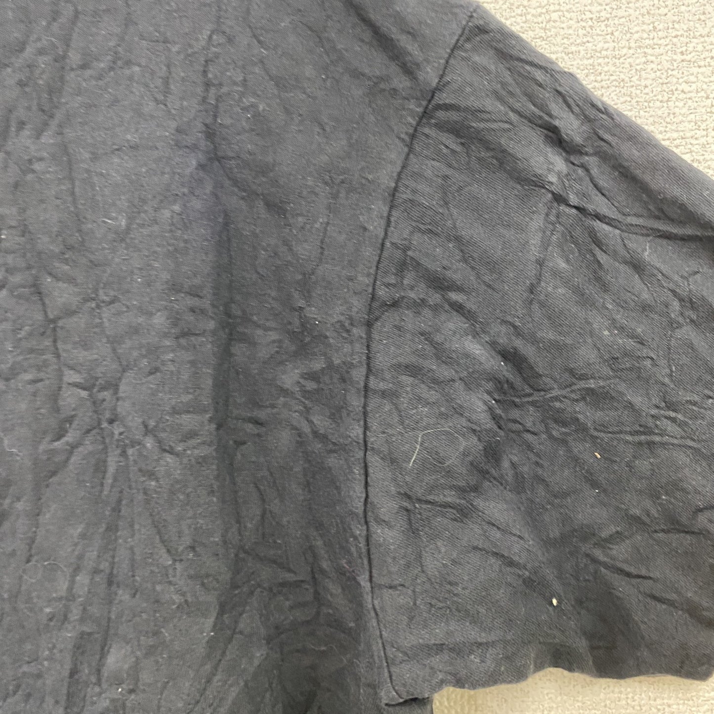 90s　Calvin Klein　カルバンクライン　半袖プリントTシャツ　シングルステッチ　デカロゴ　黒　ブラック　XLサイズ