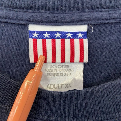 古着 used　USA製　半袖プリントTシャツ　TEXAS　テキサス　鷹　eagle　ネイビー　ヴィンテージ　XLサイズ