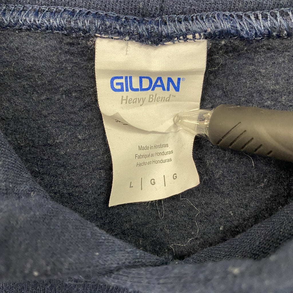 GILDAN　ギルダン　スウェットパーカー/フーディー　4連プリント　アイダホ州　紺　ネイビー　Lサイズ