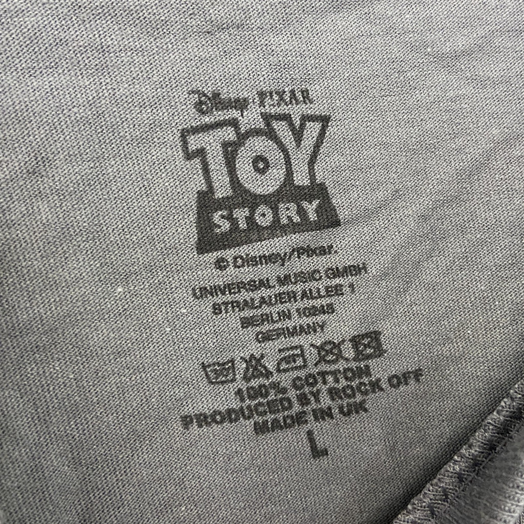 TOY STORY　トイストーリー　DISNEY　ディズニー　The Original Buzz　バズライトイヤー　半袖プリントＴシャツ　オフィシャル　グレー　Lサイズ【新品・正規品】
