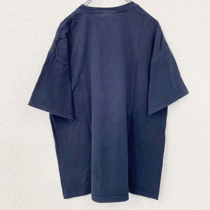 古着 used　USA製　半袖プリントTシャツ　TEXAS　テキサス　鷹　eagle　ネイビー　ヴィンテージ　XLサイズ