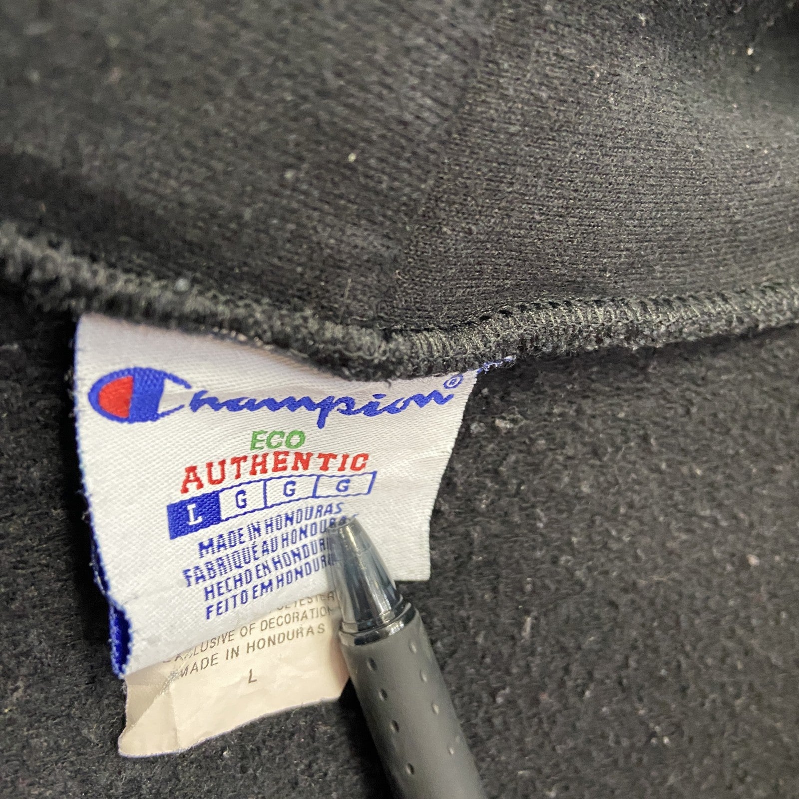 Champion　チャンピオン　スウェットパーカー/フーディー　黒　ブラック　Lサイズ