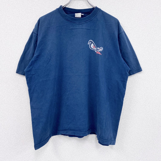 ～00s　NO FEAR　ノーフィアー　半袖プリントTシャツ　ヴィンテージ　紺　ネイビー　2XLサイズ
