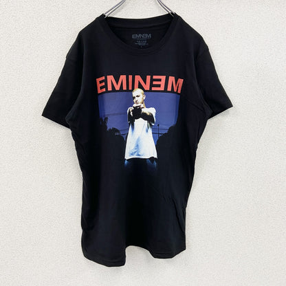 Eminem　エミネム　Photo　フォトプリントTシャツ　ラップT　黒　ブラック　Lサイズ【新品・正規品】