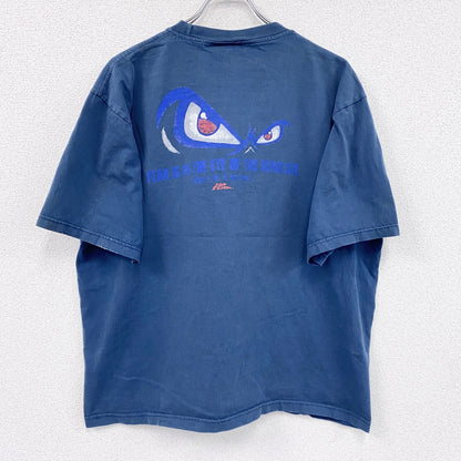 ～00s　NO FEAR　ノーフィアー　半袖プリントTシャツ　ヴィンテージ　紺　ネイビー　2XLサイズ