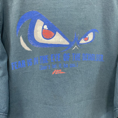 ～00s　NO FEAR　ノーフィアー　半袖プリントTシャツ　ヴィンテージ　紺　ネイビー　2XLサイズ