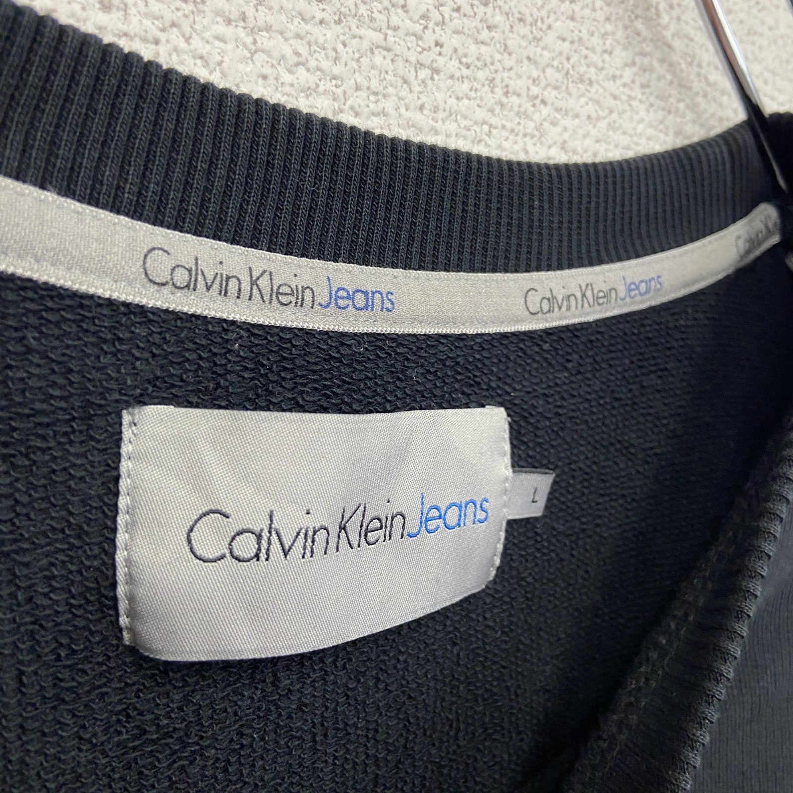 Calvin Klein Jeans　カルバンクライン ジーンズ　スウェット/トレーナー　黒　ブラック　Lサイズ