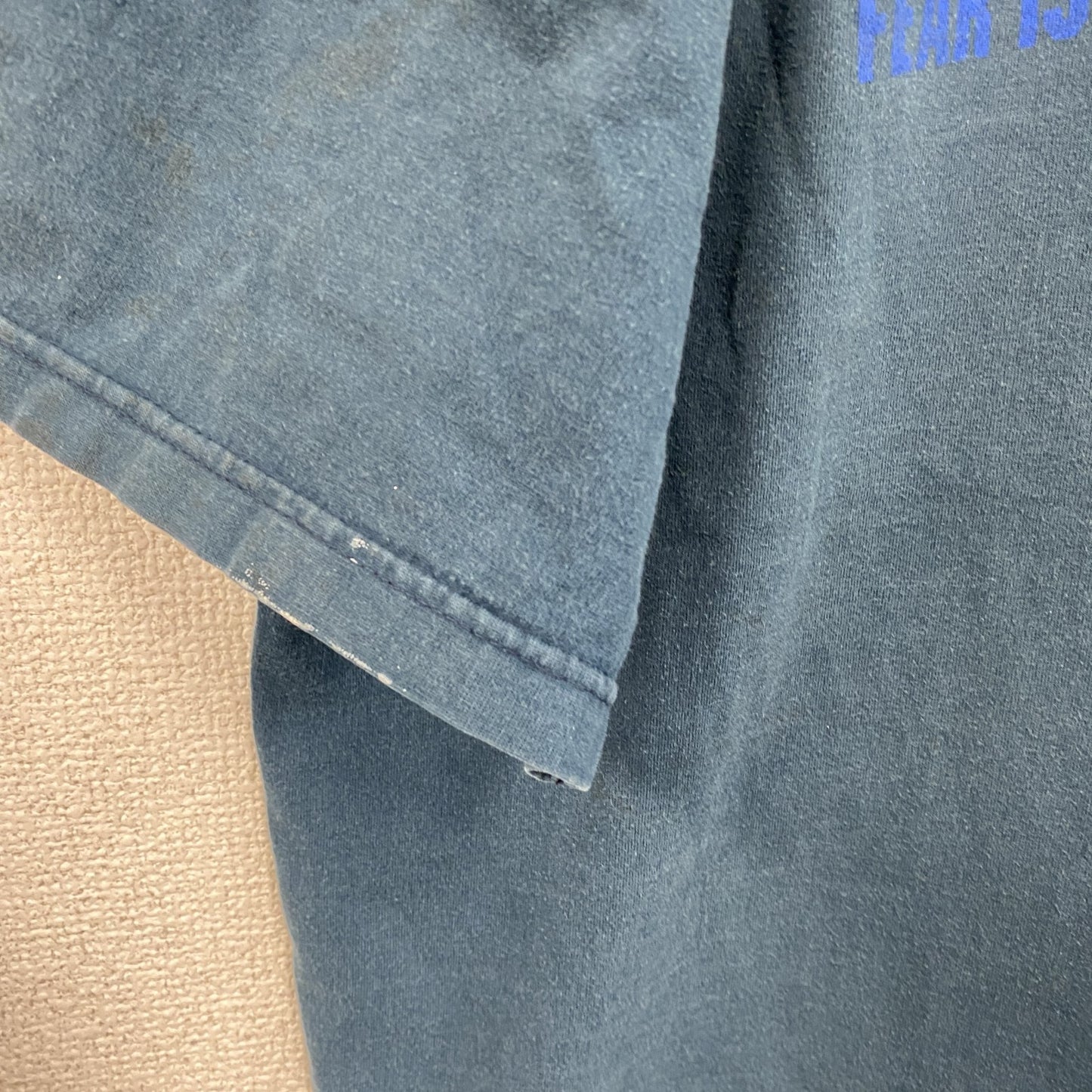 ～00s　NO FEAR　ノーフィアー　半袖プリントTシャツ　ヴィンテージ　紺　ネイビー　2XLサイズ