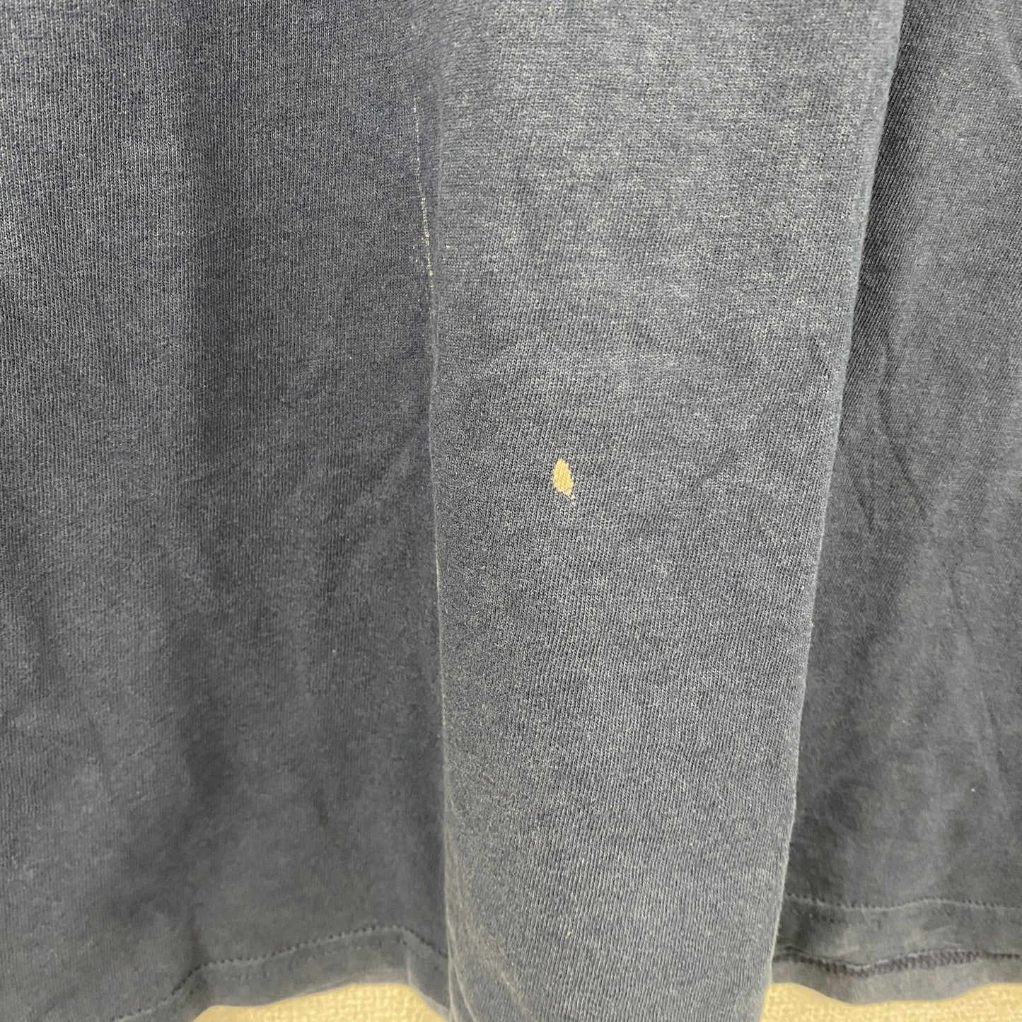 90s～　LEE　リー　半袖プリントTシャツ　フェード　デカロゴ　ヴィンテージ　紺　ネイビー　Lサイズ