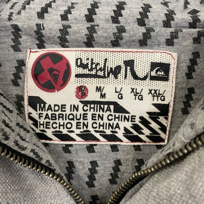 古着 used Quiksilver クイックシルバー　長袖フルジップパーカー　ブルゾン　ジャケット　アウター　グレー　Sサイズ