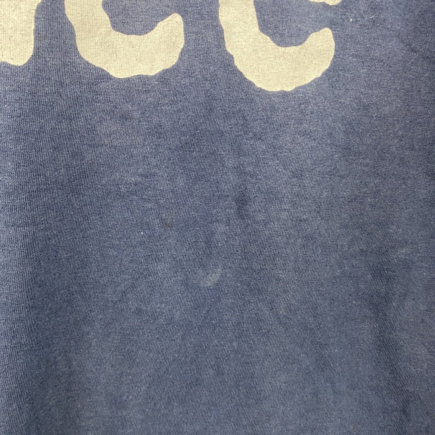 90s～　LEE　リー　半袖プリントTシャツ　フェード　デカロゴ　ヴィンテージ　紺　ネイビー　Lサイズ