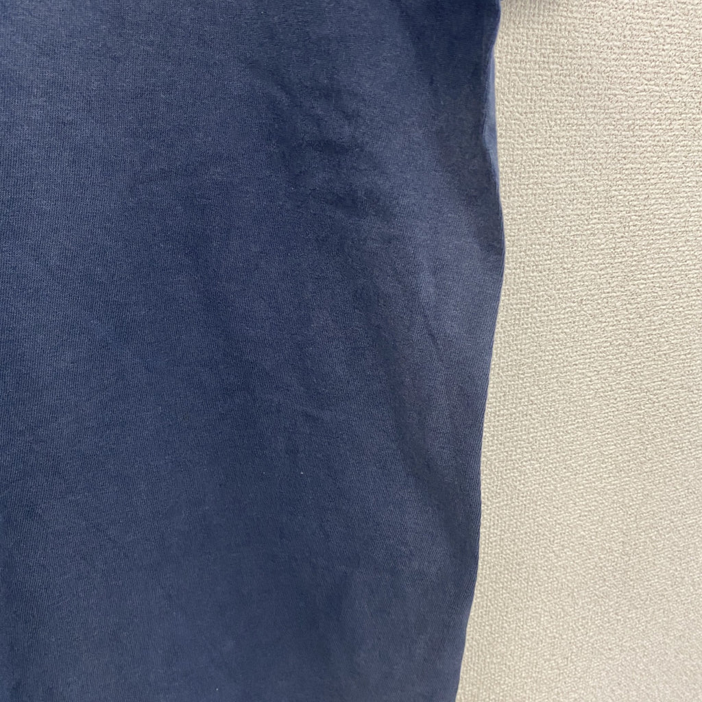 90s～　LEE　リー　半袖プリントTシャツ　フェード　デカロゴ　ヴィンテージ　紺　ネイビー　Lサイズ