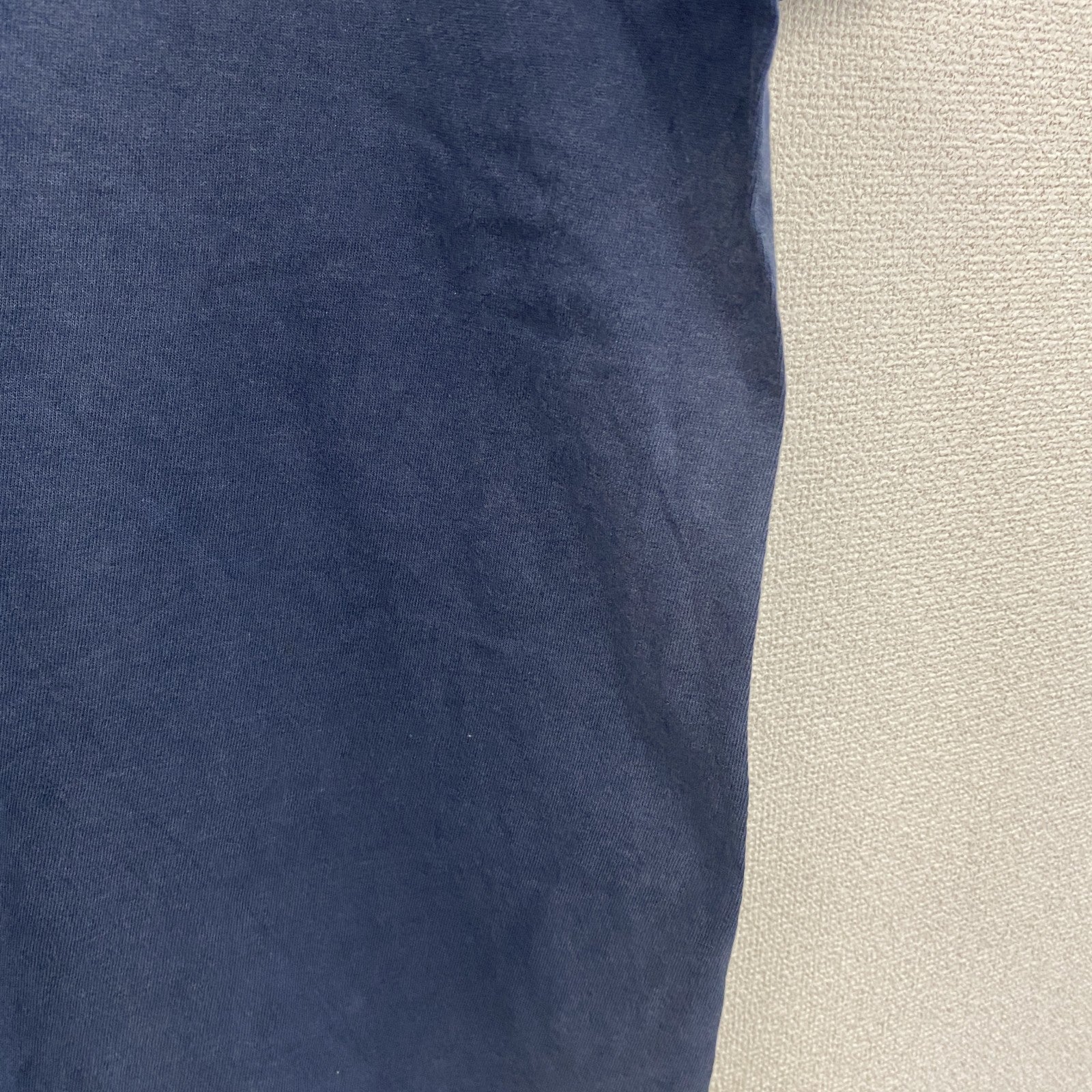 90s～　LEE　リー　半袖プリントTシャツ　フェード　デカロゴ　ヴィンテージ　紺　ネイビー　Lサイズ