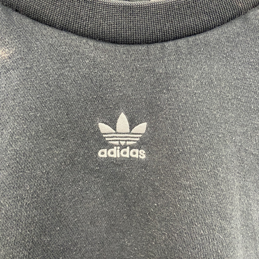 adidas　アディダス　スウェット/トレーナー　スリーストライプス　バイカラー　赤　黒　Sサイズ