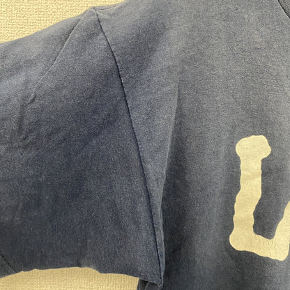 90s～　LEE　リー　半袖プリントTシャツ　フェード　デカロゴ　ヴィンテージ　紺　ネイビー　Lサイズ