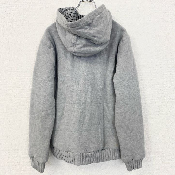 古着 used Quiksilver クイックシルバー　長袖フルジップパーカー　ブルゾン　ジャケット　アウター　グレー　Sサイズ