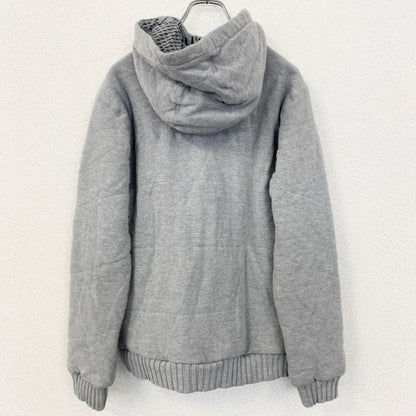 古着 used Quiksilver クイックシルバー　長袖フルジップパーカー　ブルゾン　ジャケット　アウター　グレー　Sサイズ