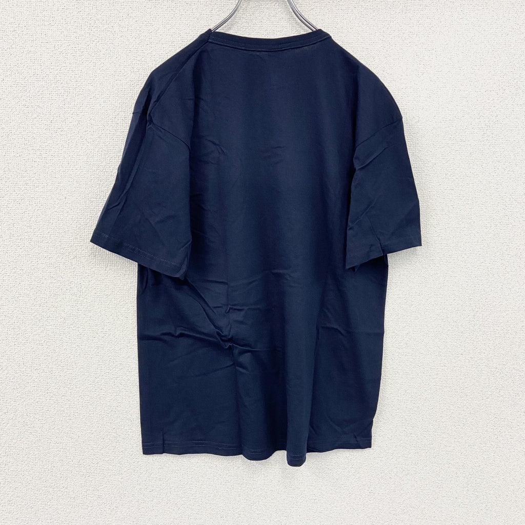 Def Jam Recordings　デフ・ジャム・レコーディングス　Logo & Stylus　半袖プリントTシャツ　オフィシャル　紺　ネイビー　Lサイズ　【新品・正規品】