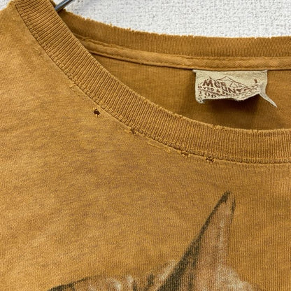 古着 used　THE MOUNTAIN　半袖アニマルビッグプリントTシャツ　馬　horse　動物　黄色　ヴィンテージ　Lサイズ