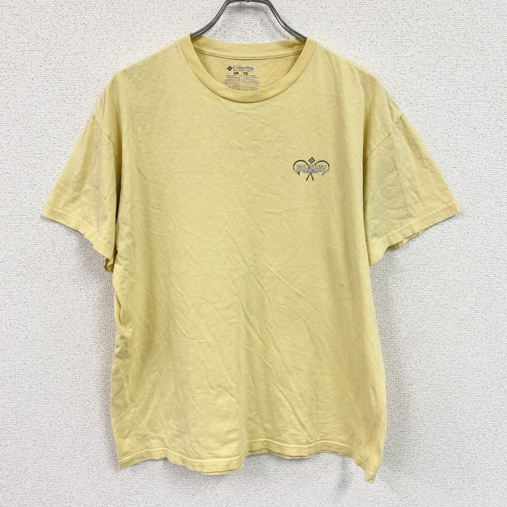 Columbia　コロンビア　半袖プリントTシャツ　黄色　イエロー　Lサイズ