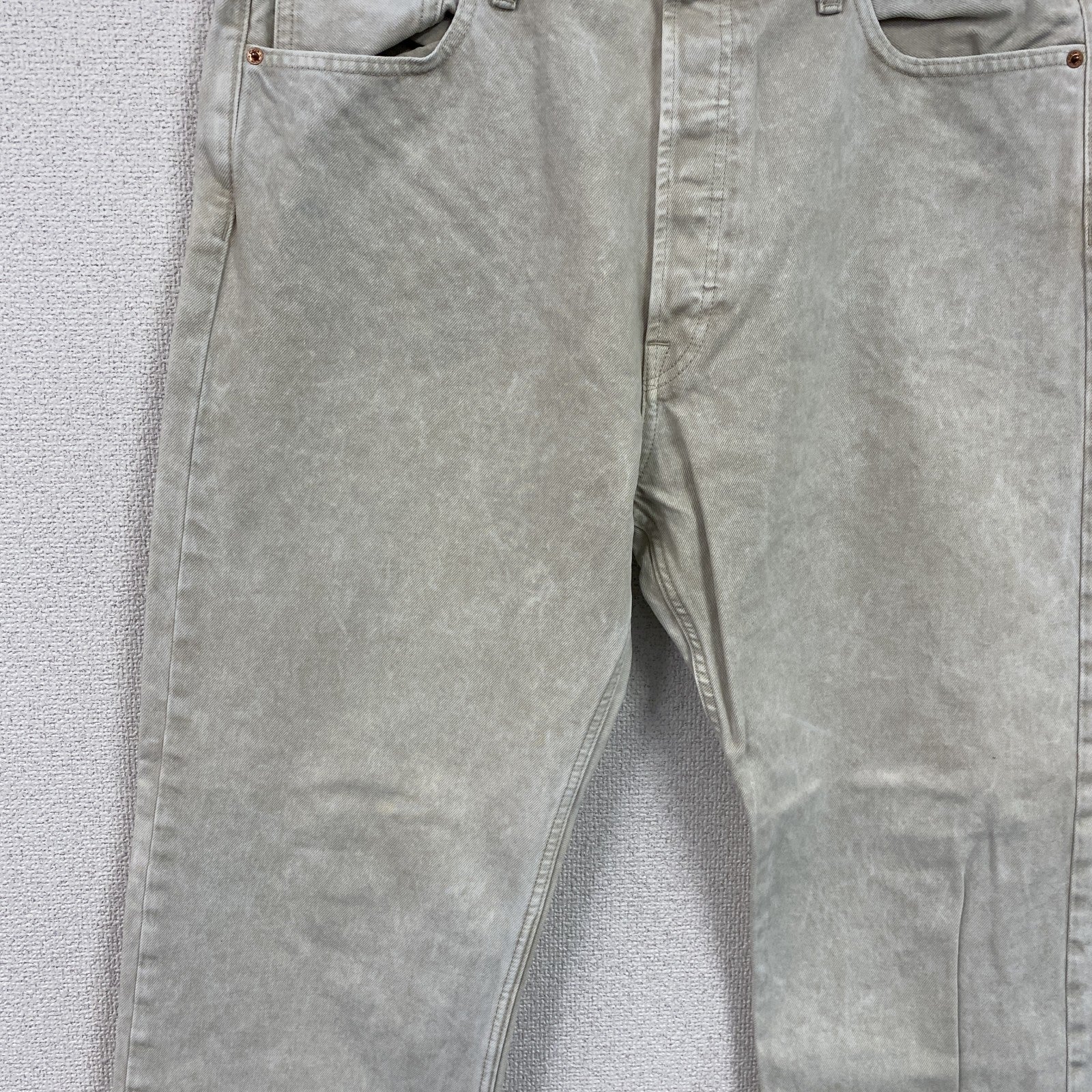 Calvin Klein　カルバンクライン　デニムパンツ/ジーンズ　ボタンフライ　ベージュ　W38サイズ