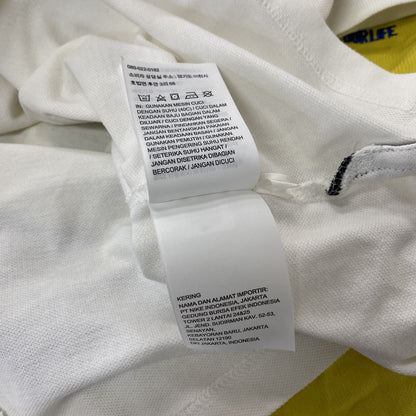 NIKE　ナイキ　半袖ポロシャツ　スウッシュ　刺繍ロゴ　白　ホワイト　Mサイズ