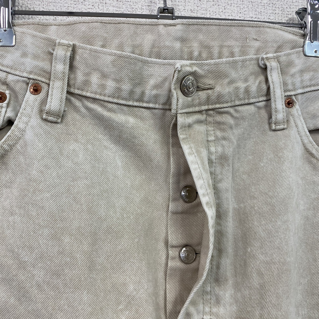 Calvin Klein　カルバンクライン　デニムパンツ/ジーンズ　ボタンフライ　ベージュ　W38サイズ