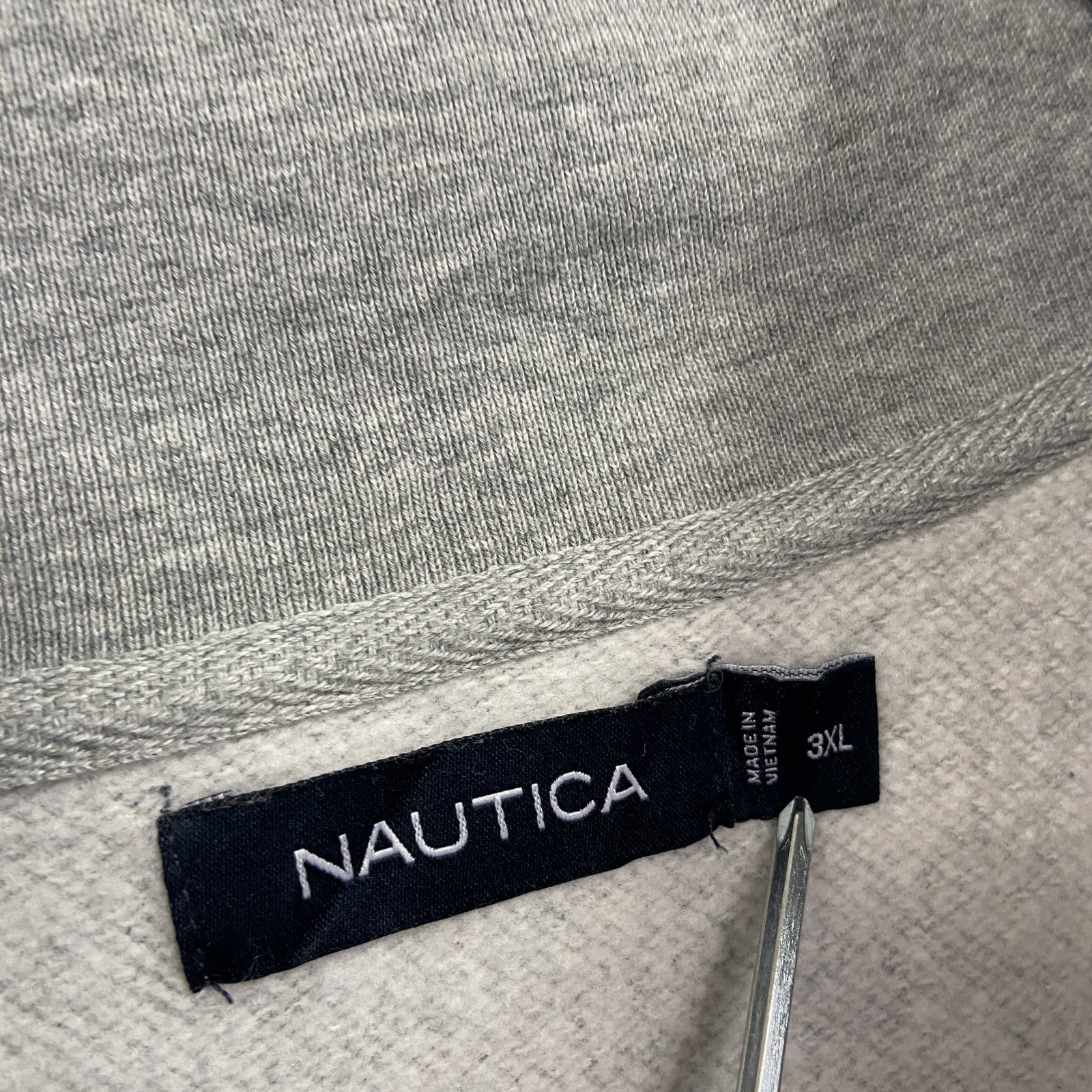 NAUTICA　ノーティカ　ハーフジッップスウェット/トレーナー　灰色　グレー　3XLサイズ